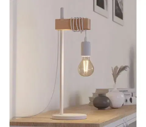Lampy Eglo 33163 - Stolná lampa TOWNSHEND 1xE27/10W/230V 33163