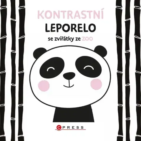 Leporelá, krabičky, puzzle knihy Kontrastní leporelo se zvířátky ze ZOO - Kolektív autorov