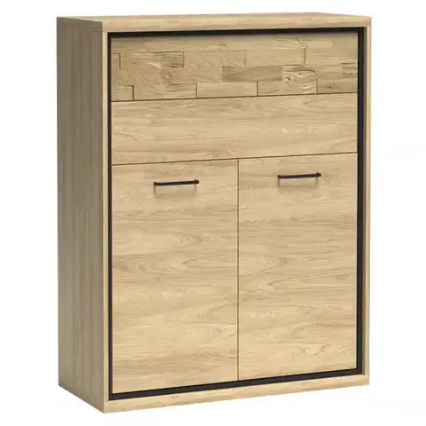 Komody do spálne Komoda M6 Mediolan Doska Natural Hikora