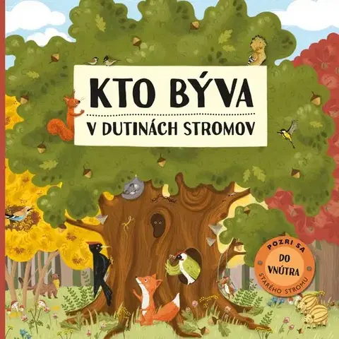 Leporelá, krabičky, puzzle knihy Kto býva v dutinách stromov - Markéta Špačková