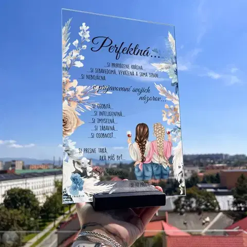 Tabuľky s venovaním (darčeky) Darček k MDŽ pre ženu, mamu, priateľku či kolegyňu