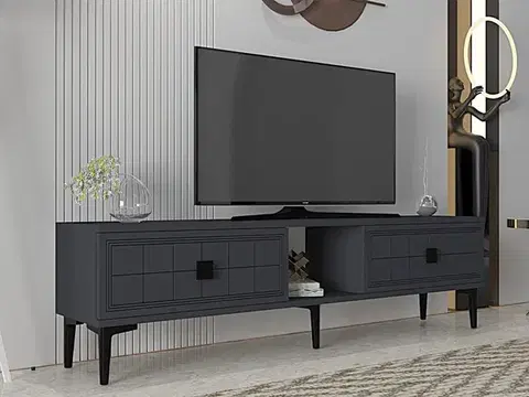 TV stolíky TV stolík Yuka 150 - Anthracite