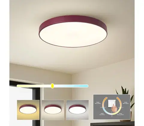 Svietidlá BRILAGI - LED stropné svietidlo POOL LED/60W/230V 3000/4000/6000K 50 cm bordové BRI697