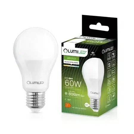 Žiarovky Žiarovka Lumiled A60 8W 840 E27 806lm 4000K