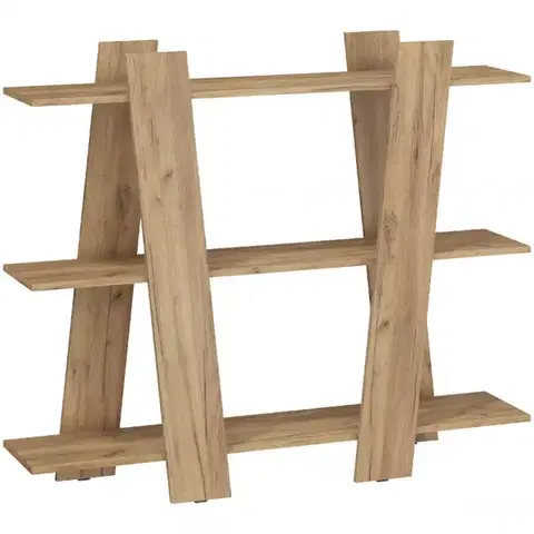 Regály Regál Via 130 Craft Zlatý