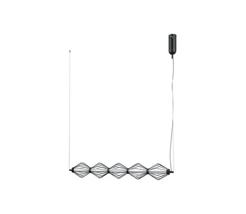 Svietidlá  PND-34403-5-BK - LED luster na lankách SEVILLA LED/25W/230V 3000K čierna PND-34403-5-BK