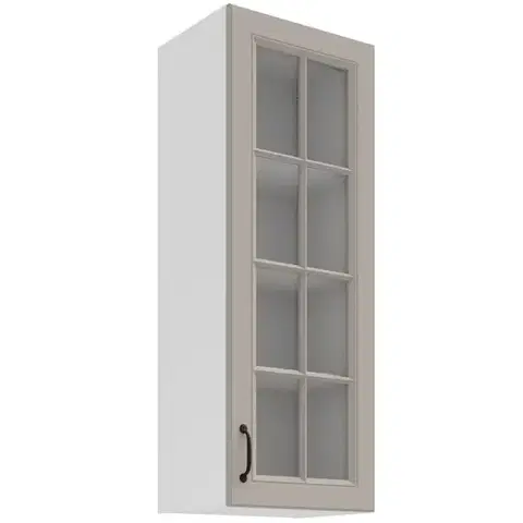 Kuchynské skrinky visiace Kuchynská skrinka Stilo claygrey/biela 40GS-108 1F