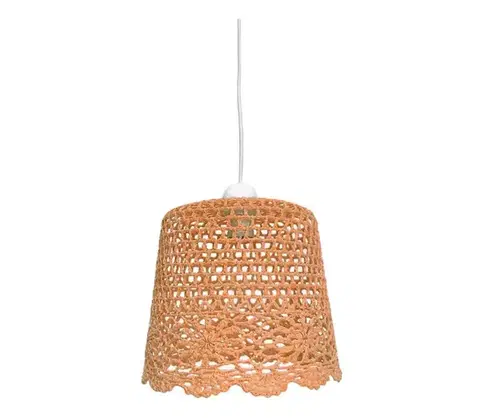 Svietidlá  Luster na lanku NONNA 1xE27/60W/230V oranžová 31-38494