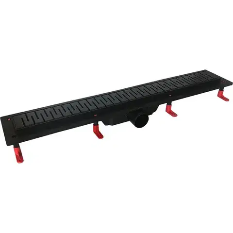 Sprchovacie kúty HOPA - Odtokový žľab Standardline BLACK - Dĺžka - 90, Variant roštu - Medium OLPZLABST89BM