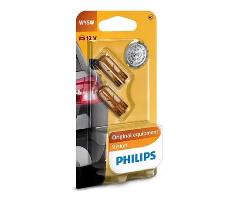 Žiarovky SADA 2x Autožiarovka Philips VISION 12396B2 W2,1x9,5D/5W/12V Phil-12396NAB2