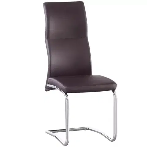 Čalúnené stoličky Stolička Meva brown TL-16C23