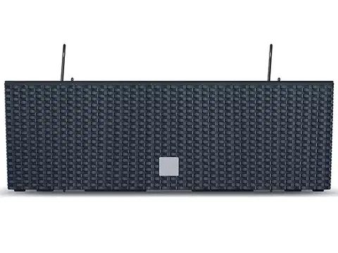 Kvetináče a truhlíky NABBI DRC600W plastový balkónový kvetináč 58 cm antracit
