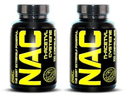 Antioxidanty 1+1 Zadarmo: NAC (N-acetylcysteine) - Best Nutrition 100 kaps. + 100 kaps.