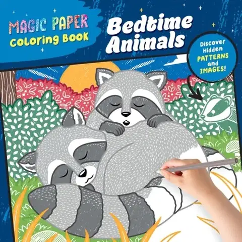 Nalepovačky, vystrihovačky, skladačky Magic Paper Coloring Book: Bedtime Animals - Natascha Pitz
