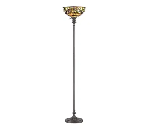 Lampy Elstead QZ-KAMI-UL - Stojacia lampa Tiffany KAMI 1xE27/100W/230V QZ-KAMI-UL