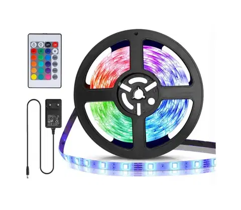 LED osvetlenie  B.V.  - LED RGB stmievateľný pásik 5m LED/24W/12/230V IP65 + DO B10301WNS