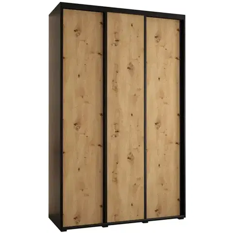 Šatníkové skrine Skriňa 45 Canaris 1 170 čierna/artisan/čierna