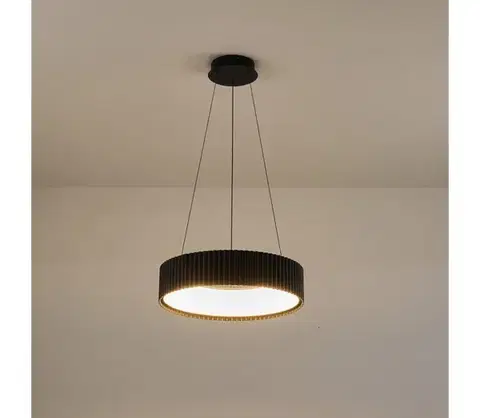 Svietidlá Eurolamp LED Luster na lanku LED/30W/230V 3000K čierna 144-18051