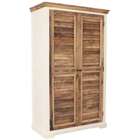 Šatníkové skrine Skriňa Agni 120x200x60 z indický masív mango