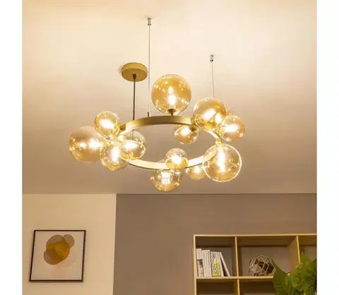 Svietidlá BRILAGI - LED Luster na lanku MILLA 15xG9/3W/230V zlatá 6010-15GA