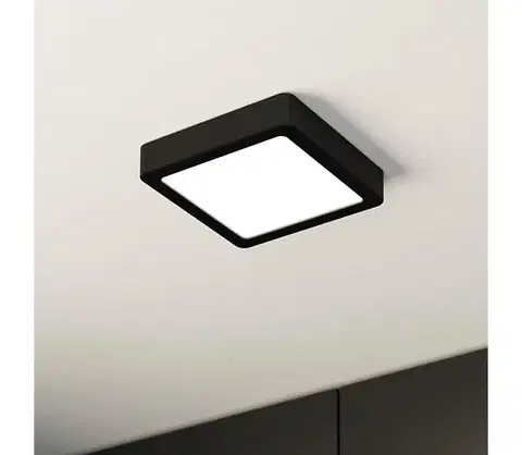 Svietidlá Eglo 900586 - LED stmievateľné stropné svietidlo FUEVA LED/11W/230V čierne 900586