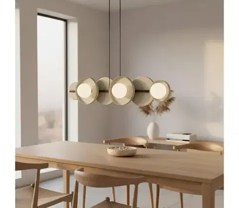 Svietidlá EMIBIG Závesný luster na lanku MODEL 6xG9/8W/230V béžová 1488/6