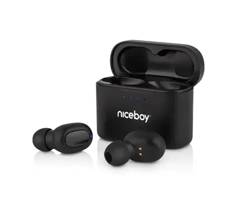 Predlžovacie káble Niceboy Podsie 4 - Bezdrôtové slúchadlá IP54 čierne hive-podsie-4