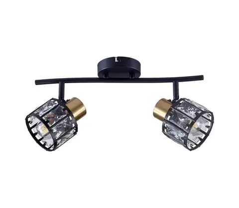 Svietidlá  Prisadený luster ZAHARA 2xE27/10W/230V čierna 336774