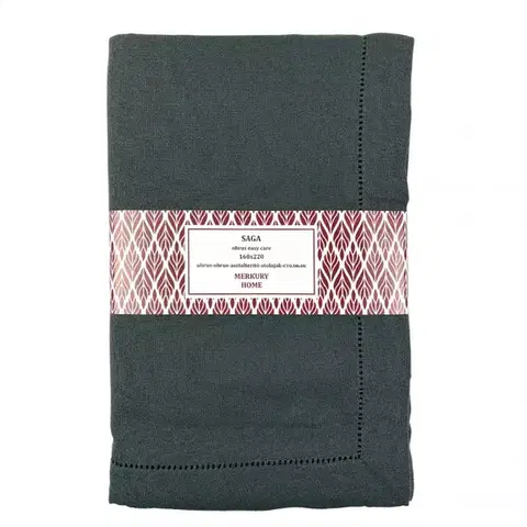 Bytový textil Obrus SAGA antracit 160x220 easy care