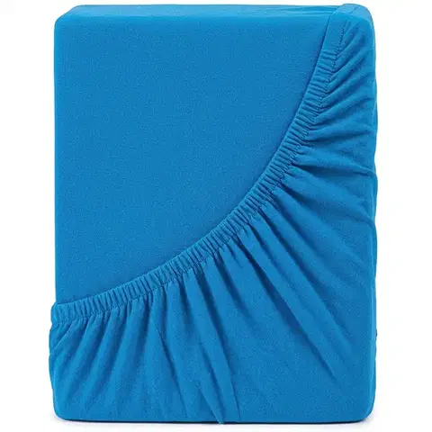 Plachty 4Home jersey prestieradlo tmavomodrá, 180 x 200 cm