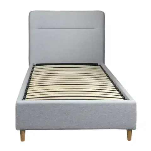 Jednolôžkové postele Posteľ Cesana 90x200 BED23-09 sivý