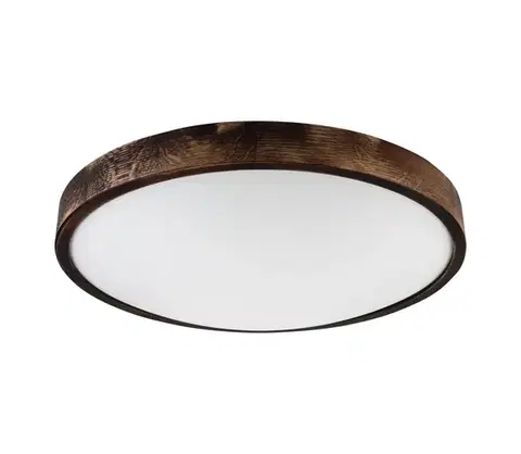 Svietidlá  LED stropné svietidlo OAK SMOKY SLIM LED/36W/230V 4000K pr. 47 cm dub/tmavohnedá LD-PD-8.3/LED36/SMOKY