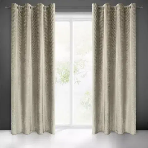 Závesy do spálne Záves LUSSI 140X250 na priechodkách 384510