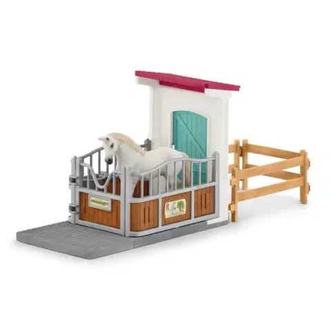 Drevené hračky Schleich 42569 Prístavba k stajni pre kone
