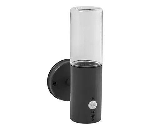 Svietidlá Ledvance - Vonkajšie nástenné svietidlo so senzorom FIGO CYLINDER 1xE27/20W/230V 4058075834866