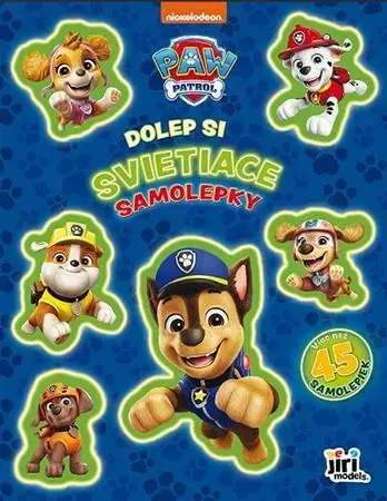 Nalepovačky, vystrihovačky, skladačky Dolep si svietiace samolepky Labková patrola