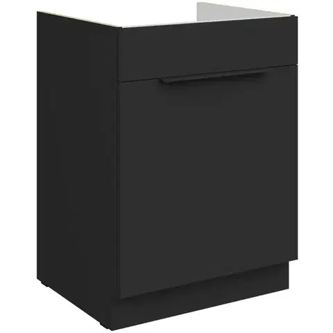 Kuchynské skrinky stojace Kuchynská skrinka Aria-Bl/Bl Anti Fingerprint 60zl 1s Bb