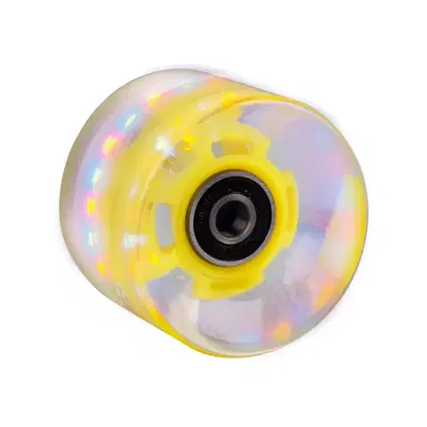 Skate kolieska Svietiace koliesko na pennyboard 60*45 mm vr. ložísk ABEC 7 žltá