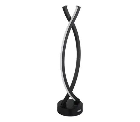 Lampy Globo 58457S - LED stmievateľná dotyková stolná lampa HELA LED/1W/3,7V čierna 58457S