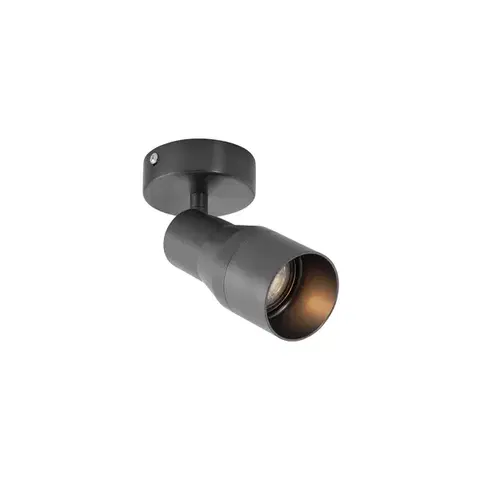 Bodove svetla Moderné stropné bodové svetlo tmavosivé GU10 50 mm okrúhle - Stanley