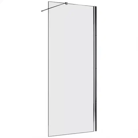 Sprchy WALK-IN Sprchová Stena WALK-IN Soft 120x195 chrómový profil