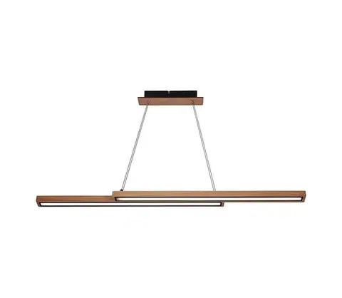 Svietidlá  Drevený LED luster na lankách SENTO LED/19W/230V 31-11626