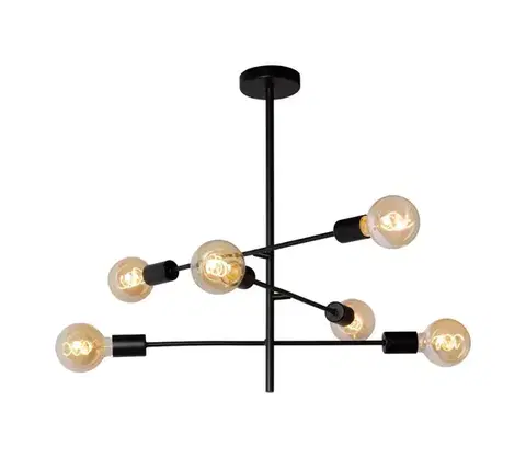 Svietidlá Lucide 21119/06/30 - Luster na tyči LESTER 6xE27/40W/230V 21119/06/30