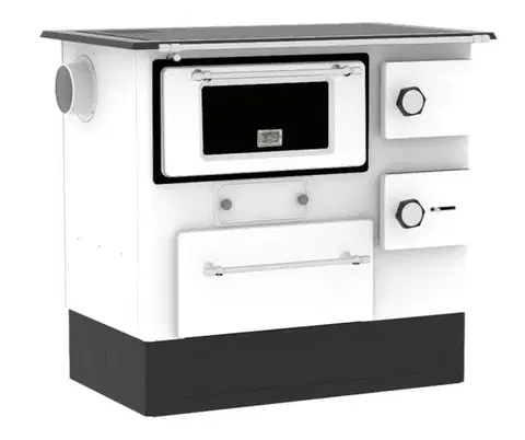 Sporáky Kinekus Sporák Eco De lux R46, biely, ľavý