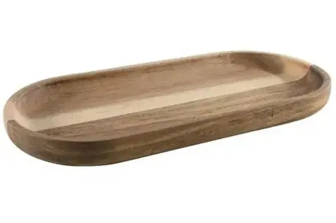 Podnosy a tácky Kinekus Podnos drevený akácia 30x15x2cm