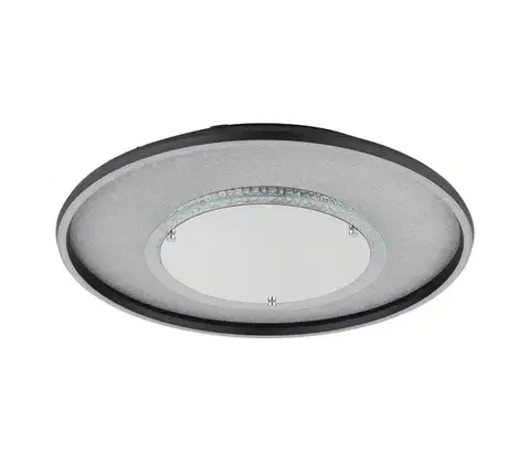 Svietidlá Globo 68288D3 - LED stropné svietidlo MIRRORA 40W/230V, priemer 51,5 cm, čierne 68288D3