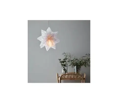 Vianočné dekorácie Markslöjd 705836 - Vianočná dekorácia NEELA 1xE14/25W/230V priemer 43 cm biela 705836.00