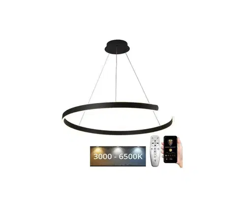 Svietidlá  LED Stmievateľný luster na lanku LED/100W/230V 3000-6500K + diaľkové ovládanie J4327/B
