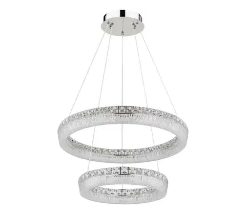 Svietidlá Globo 67387-60 - LED stmievateľný luster na lane LAUREL LED/60W/230V číre+DO 67387-60