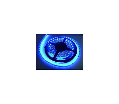 LED osvetlenie LED pásik vodotesný 5m IP65 modrá